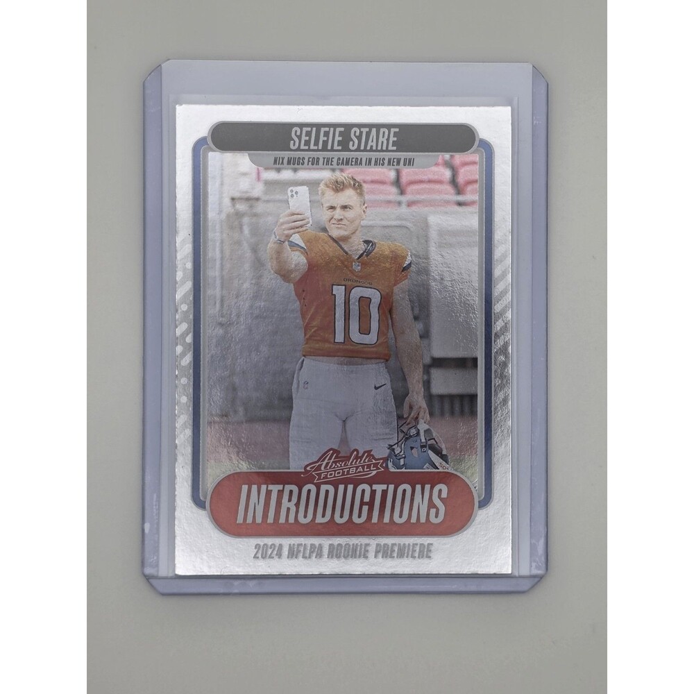 2024 Panini Absolute Football - Bo Nix Card I-BNX Introductions Rookie